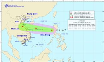 Công điện số 72/CĐ-TW hồi 10h30 ngày 08/10/2017 của Văn phòng thường trực Ban Chỉ đạo TWPCTT ứng phó với ATNĐ