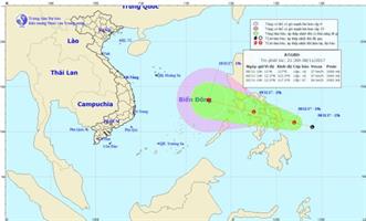 TIN PHÁT LÚC 17HOO NGÀY 9/11/2017 TIN ÁP THẤP NHIỆT ĐỚI GẦN BIỂN ĐÔNG