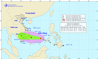 Công điện số 20/CĐ-BCĐ, tối ngày 18/11/2017 về ứng phó với Bão số 14