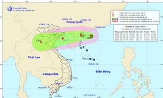 TIN PHAT LUC 23H NGAY 14/8/2018 TIN BÃO TRÊN BIỂN ĐÔNG (CƠN BÃO SỐ 4)