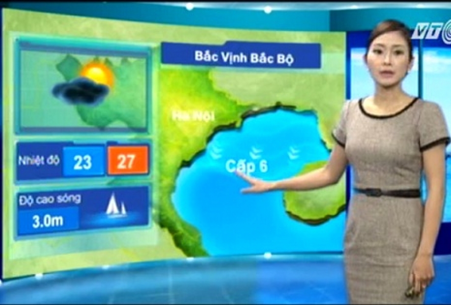 Dự báo thời tiết - Ngày và đêm 12/09/2014