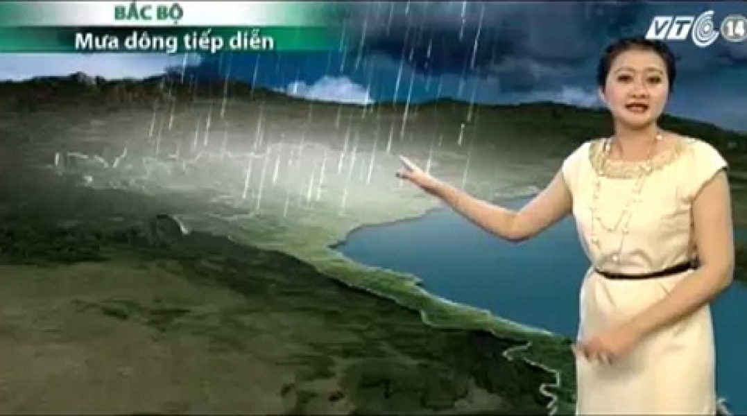 Dự báo thời tiết - Ngày và đêm 28/10/2014 và cảnh báo mưa dông cho khu vực hà nội	